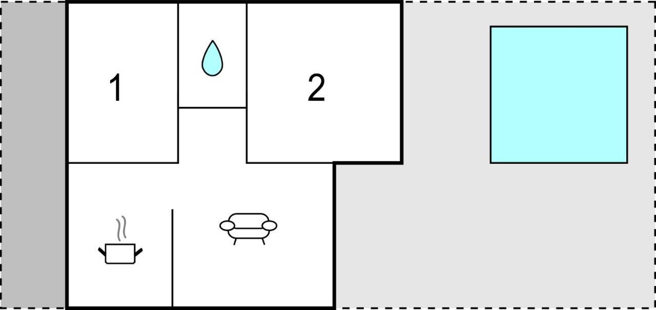 2 Bedroom Lovely Home In 马萨龙 外观 照片